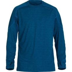 NRS Men's Silkweight Long-Sleeve Shirt -Paddle Sports Shop 10114 05 Poseidon Large Front 121421 1000x1000 52881.1657659696