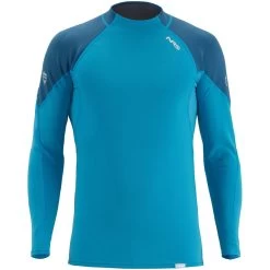 NRS Men's HydroSkin 0.5 Long-Sleeve Shirt -Paddle Sports Shop 15002 06 Fjord Lg Front 062120 1000x1000 34333.1617398599