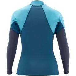 NRS Women's HydroSkin 0.5 Long-Sleeve Shirt -Paddle Sports Shop 15004 05 Poseidon Med Back 052120 1000x1000 82533.1617394454