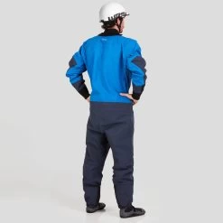 NRS Men's Nomad Gore-Tex Pro Comfort-Neck Drysuit -Paddle Sports Shop 22548 01 Blue Model Back 102121 2000x2000 77991.1656954739