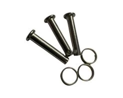 Clevis Pin 3/16x.570 Grip & Lock Ring For MirageDrive ST Fins (3/pkg)