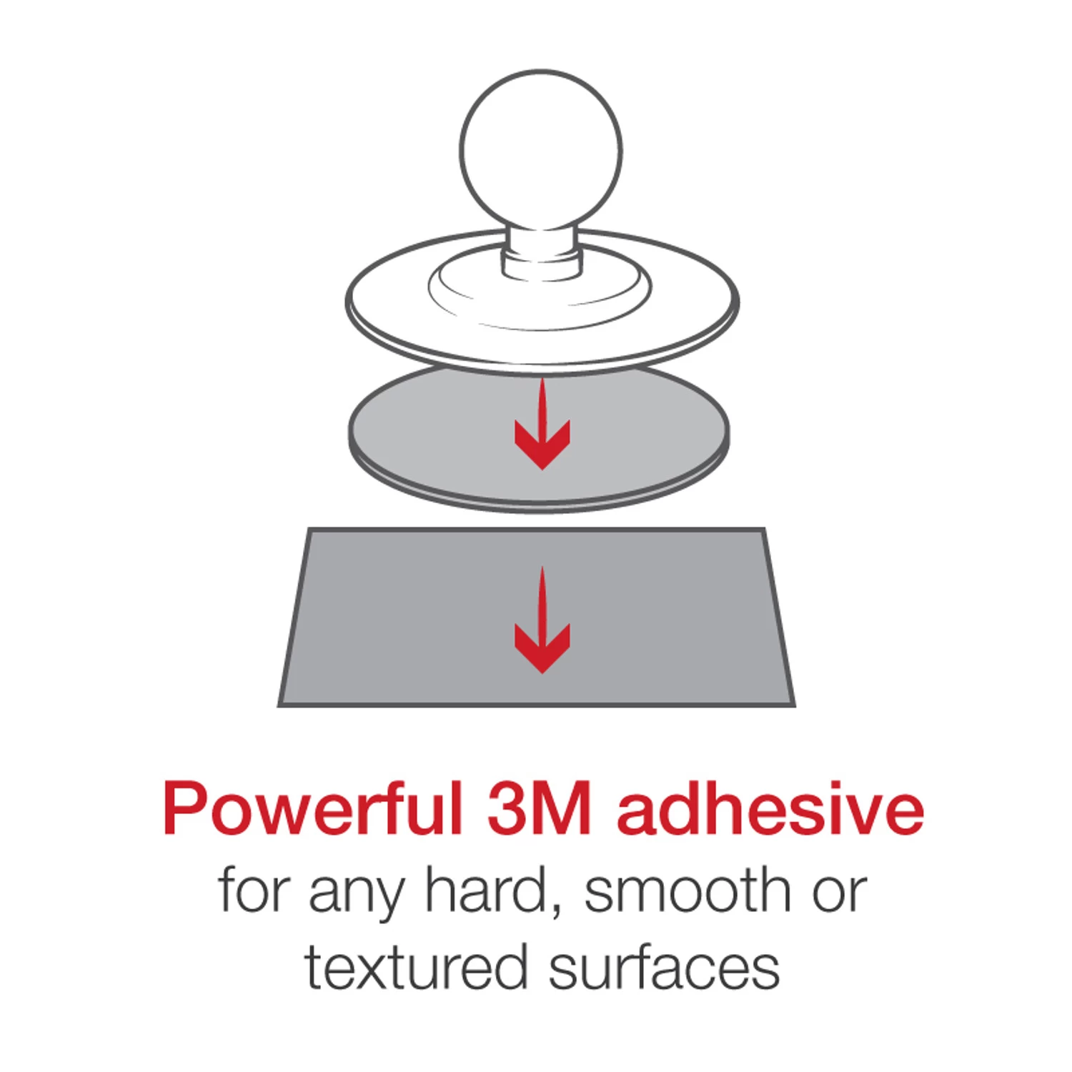 RAM MOUNTS Adhesive Mount W/1" Ball 8 RAM MOUNTS Adhesive Mount W/1" Ball - Image 6