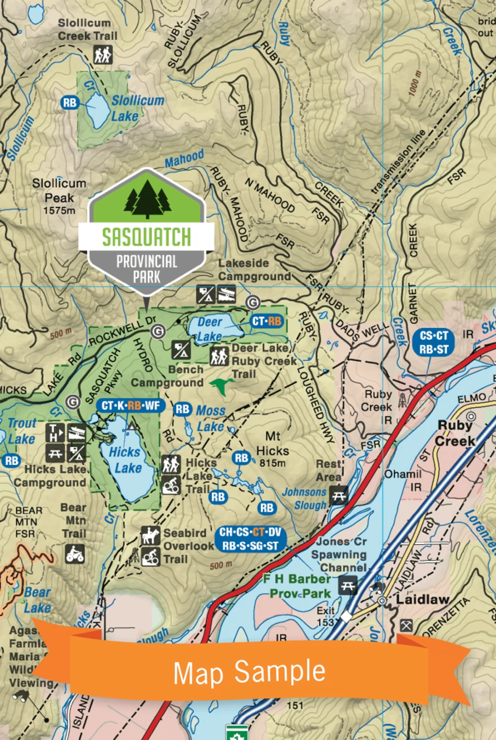 Squamish, Chilliwack & Merritt Waterproof Map 5 Squamish, Chilliwack & Merritt Waterproof Map - Image 3