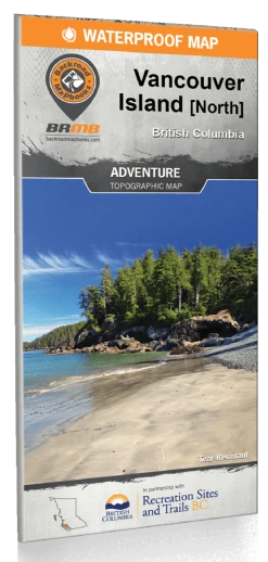 Vancouver Island BC North Waterproof Map
