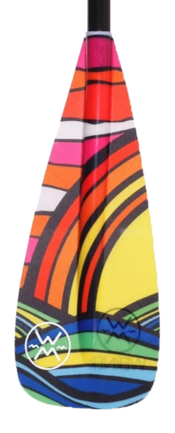 Werner Paddles Zen 95 3pc LeverLock -Paddle Sports Shop Zen95 Dawn Patrol Spectrum Back Face 13205.1511997412 60320.1666297063