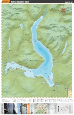 Murtle Lake - Wells Gray Provincial Park Map -Paddle Sports Shop murtle lake bc map preview 84447.1634230909