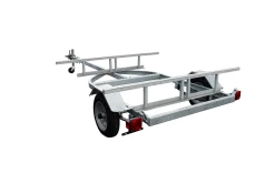 Canoe/Kayak Trailer Raised Bars W/Swivel Jack -Paddle Sports Shop raisedbartrailerbackangle 54405.1614382308