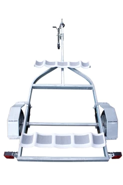 Tandem Island Trailer W/Cradles & Swivel Jack -Paddle Sports Shop tandemislandtrailer top 36419.1614463635